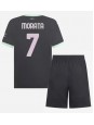 AC Milan Alvaro Morata #7 Replika Tredje Kläder Barn 2024-25 Kortärmad (+ byxor)